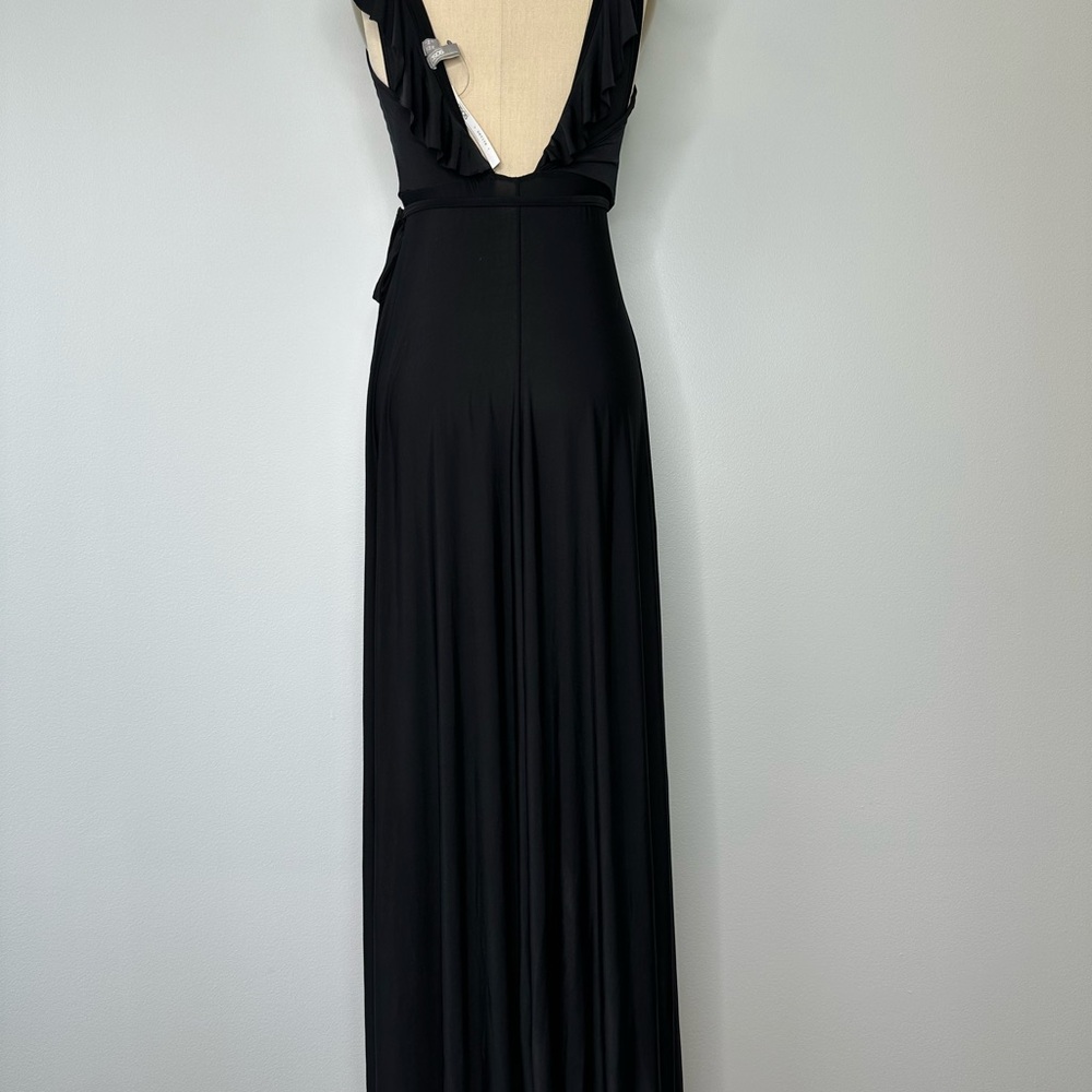 ASOS Black Ruffle Maxi Dress - Picture 7 of 8